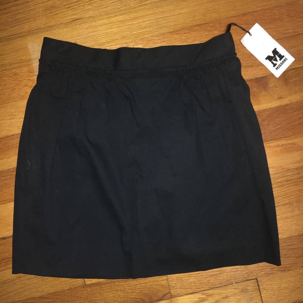 Missoni black mini skirt NWT
